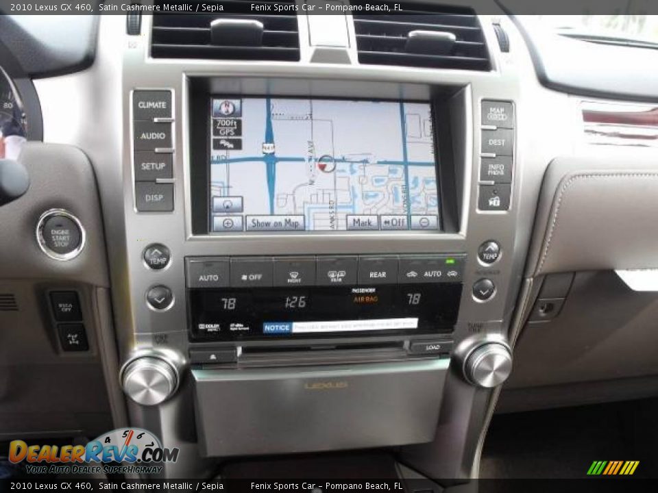 2010 Lexus GX 460 Satin Cashmere Metallic / Sepia Photo #15