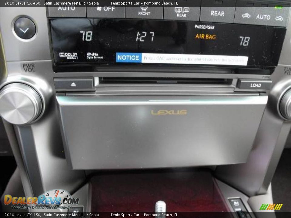 2010 Lexus GX 460 Satin Cashmere Metallic / Sepia Photo #20