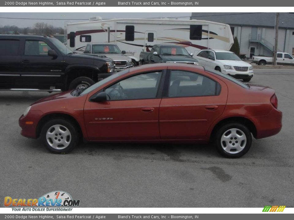 2000 Dodge Neon Highline Salsa Red Pearlcoat / Agate Photo #7