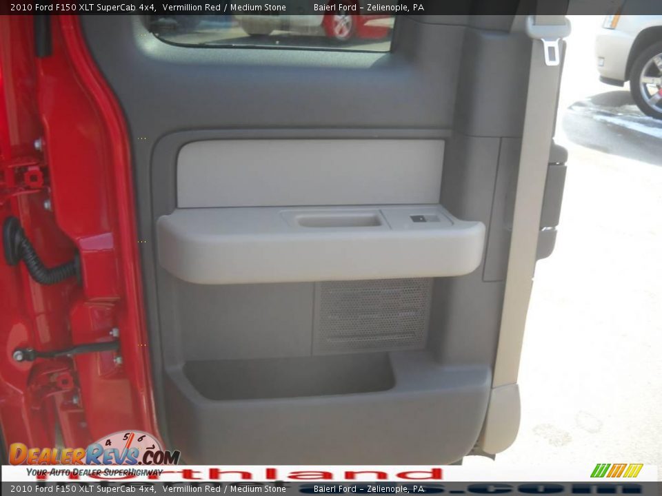 2010 Ford F150 XLT SuperCab 4x4 Vermillion Red / Medium Stone Photo #13