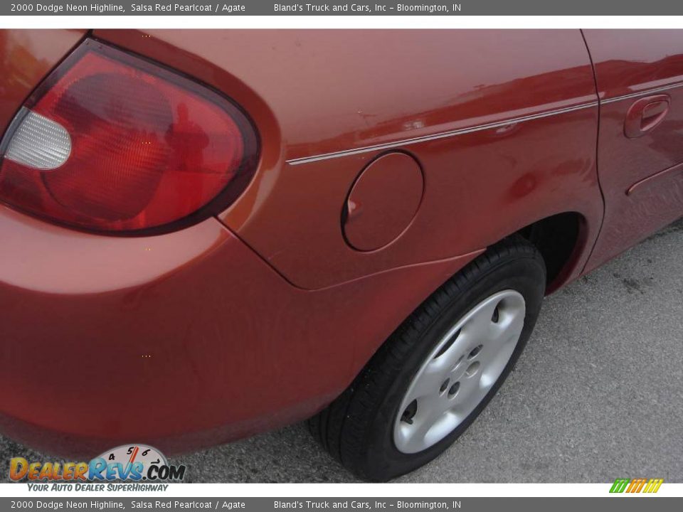 2000 Dodge Neon Highline Salsa Red Pearlcoat / Agate Photo #10
