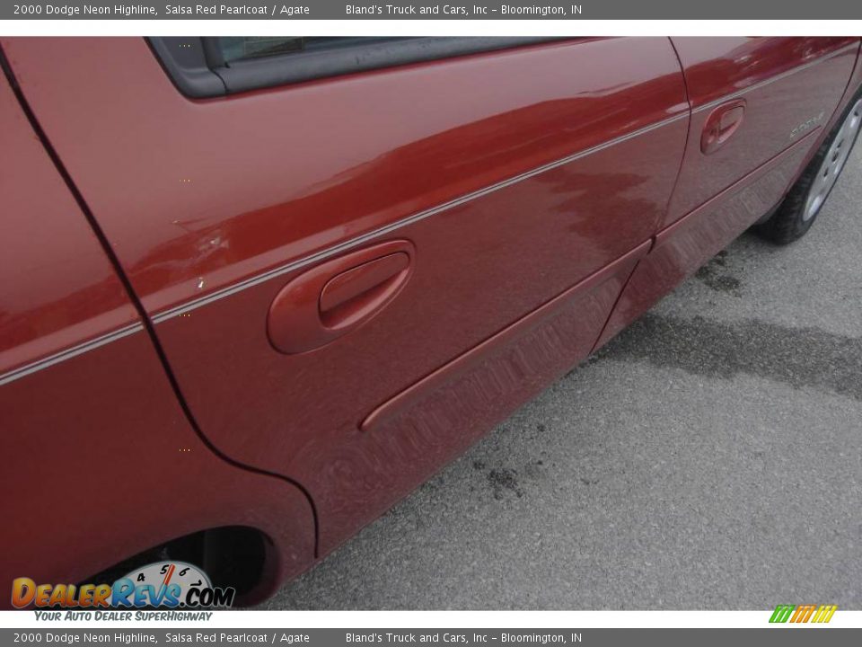 2000 Dodge Neon Highline Salsa Red Pearlcoat / Agate Photo #11
