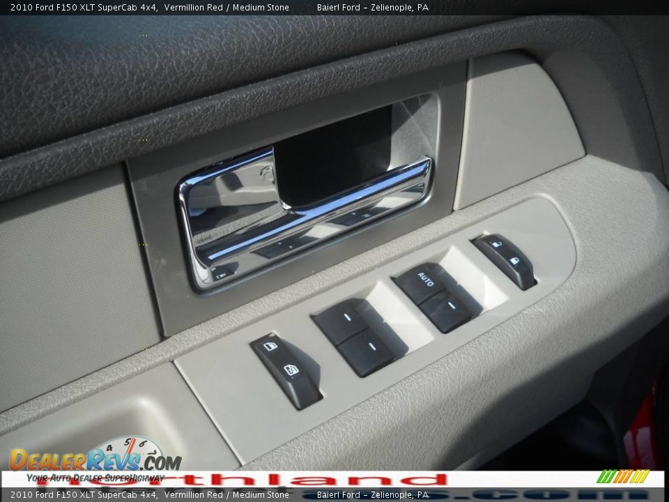 2010 Ford F150 XLT SuperCab 4x4 Vermillion Red / Medium Stone Photo #16