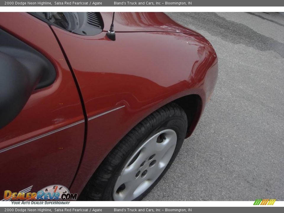 2000 Dodge Neon Highline Salsa Red Pearlcoat / Agate Photo #13