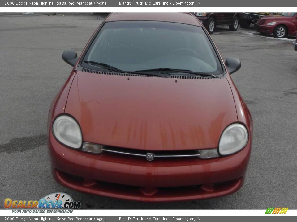 2000 Dodge Neon Highline Salsa Red Pearlcoat / Agate Photo #14