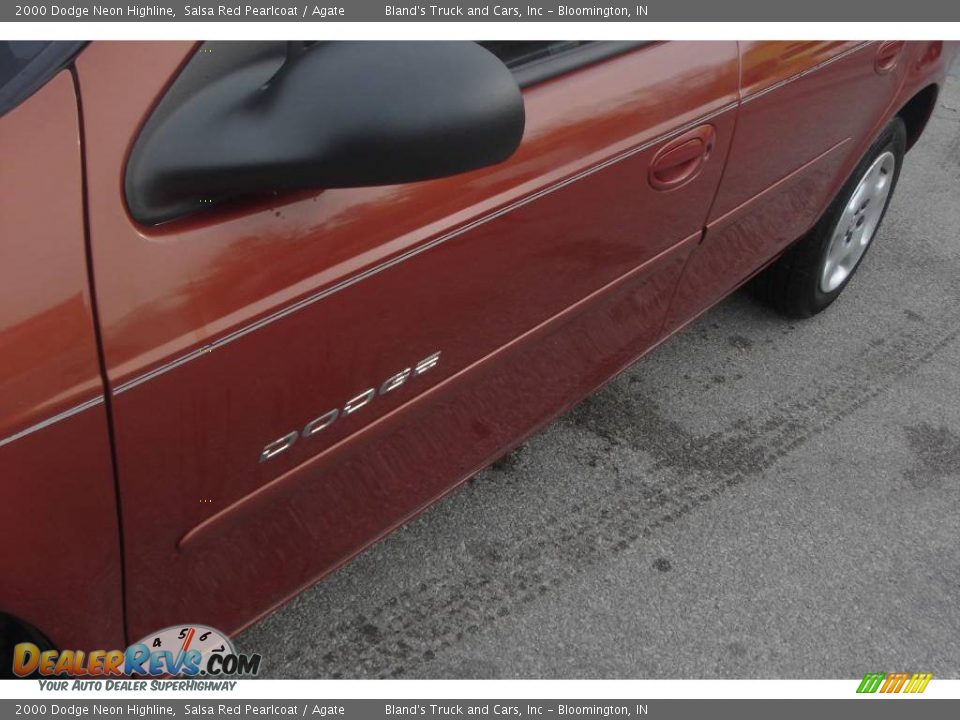 2000 Dodge Neon Highline Salsa Red Pearlcoat / Agate Photo #17