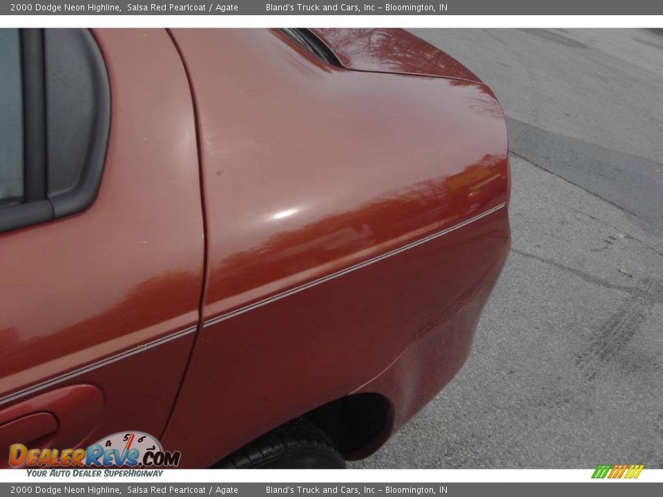 2000 Dodge Neon Highline Salsa Red Pearlcoat / Agate Photo #19
