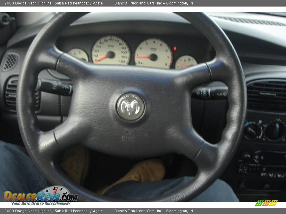 2000 Dodge Neon Highline Salsa Red Pearlcoat / Agate Photo #24