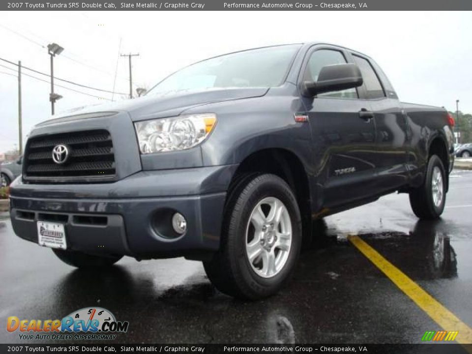 2007 Toyota Tundra SR5 Double Cab Slate Metallic / Graphite Gray Photo #1
