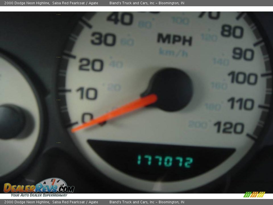 2000 Dodge Neon Highline Salsa Red Pearlcoat / Agate Photo #25