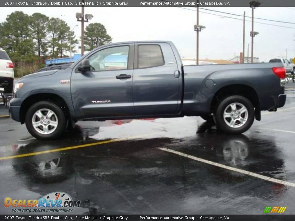 2007 Toyota Tundra SR5 Double Cab Slate Metallic / Graphite Gray Photo #3