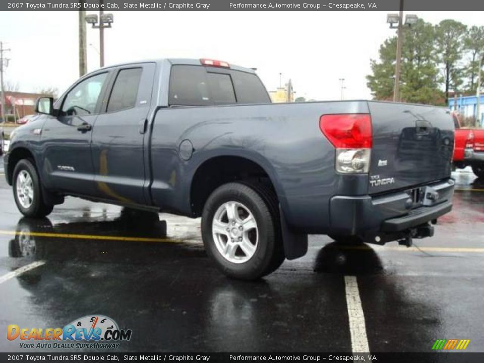 2007 Toyota Tundra SR5 Double Cab Slate Metallic / Graphite Gray Photo #4