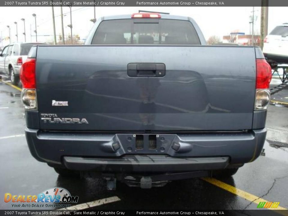 2007 Toyota Tundra SR5 Double Cab Slate Metallic / Graphite Gray Photo #5