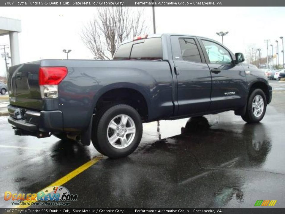 2007 Toyota Tundra SR5 Double Cab Slate Metallic / Graphite Gray Photo #6