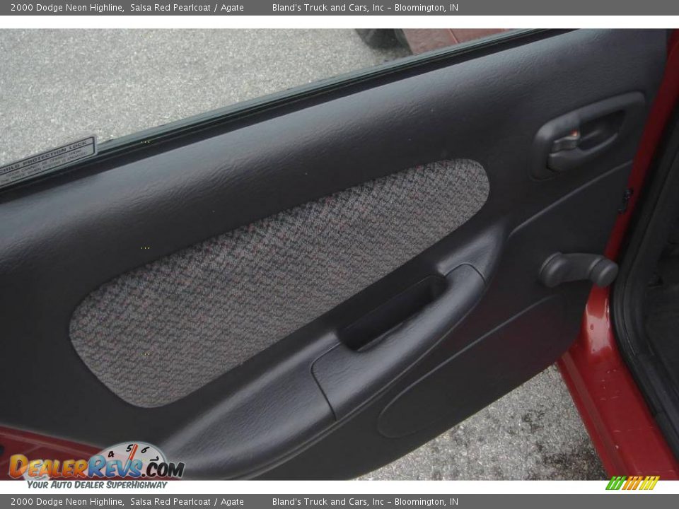 2000 Dodge Neon Highline Salsa Red Pearlcoat / Agate Photo #30