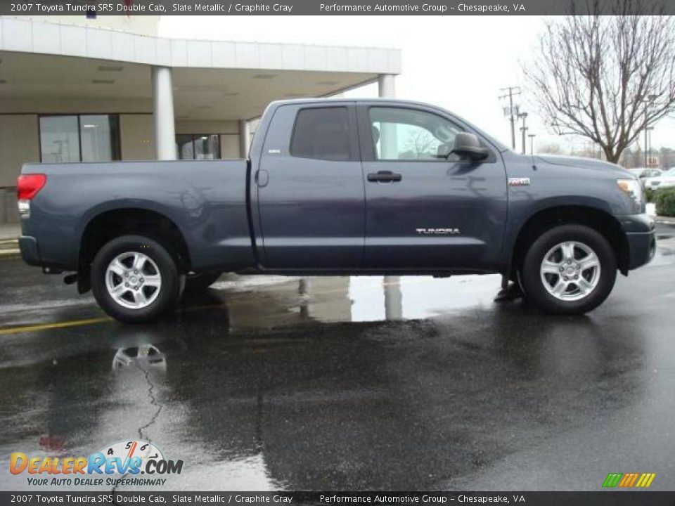 2007 Toyota Tundra SR5 Double Cab Slate Metallic / Graphite Gray Photo #7