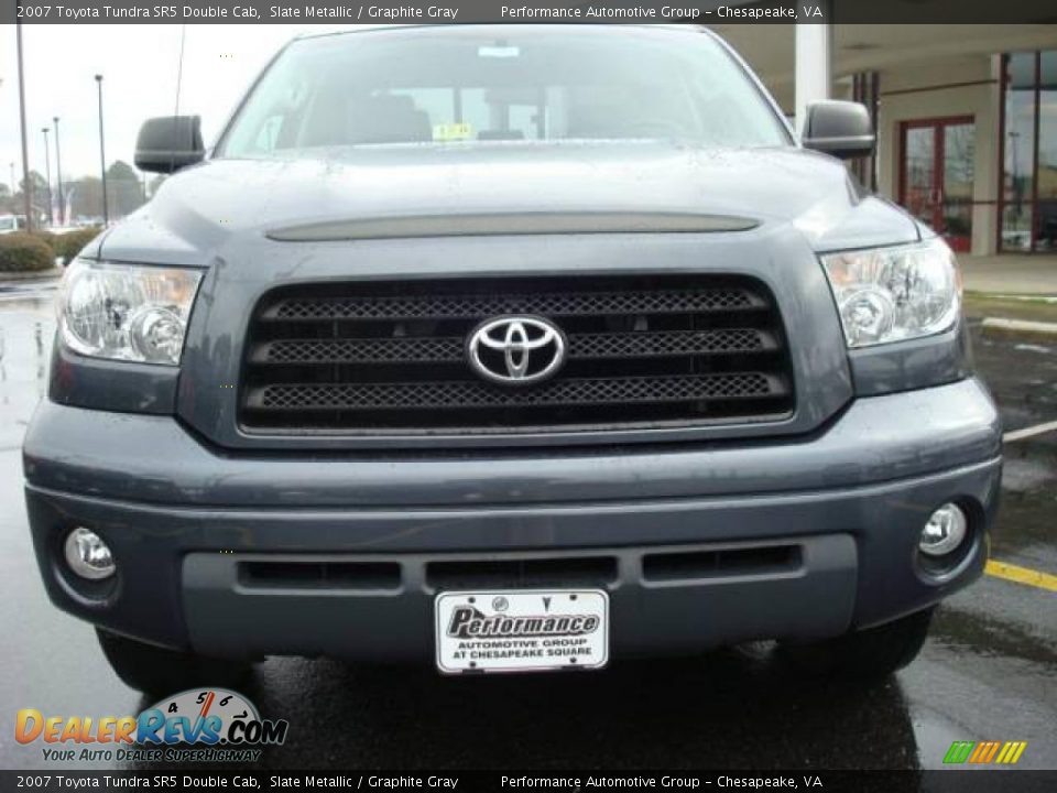 2007 Toyota Tundra SR5 Double Cab Slate Metallic / Graphite Gray Photo #9
