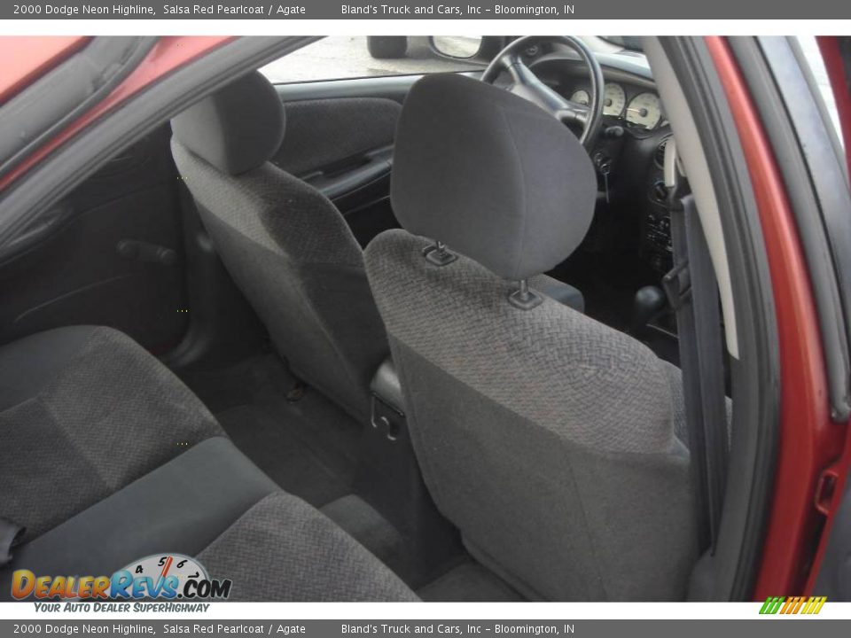 2000 Dodge Neon Highline Salsa Red Pearlcoat / Agate Photo #34