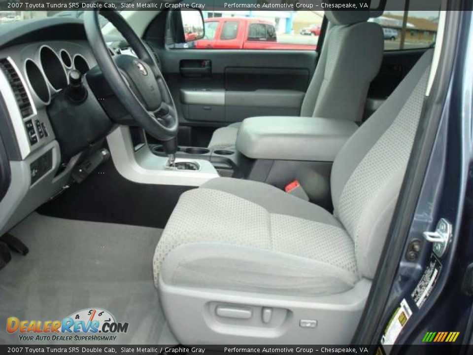 2007 Toyota Tundra SR5 Double Cab Slate Metallic / Graphite Gray Photo #10