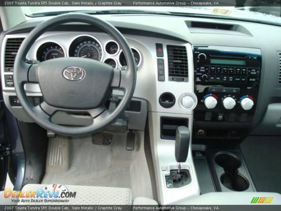 2007 Toyota Tundra SR5 Double Cab Slate Metallic / Graphite Gray Photo #11
