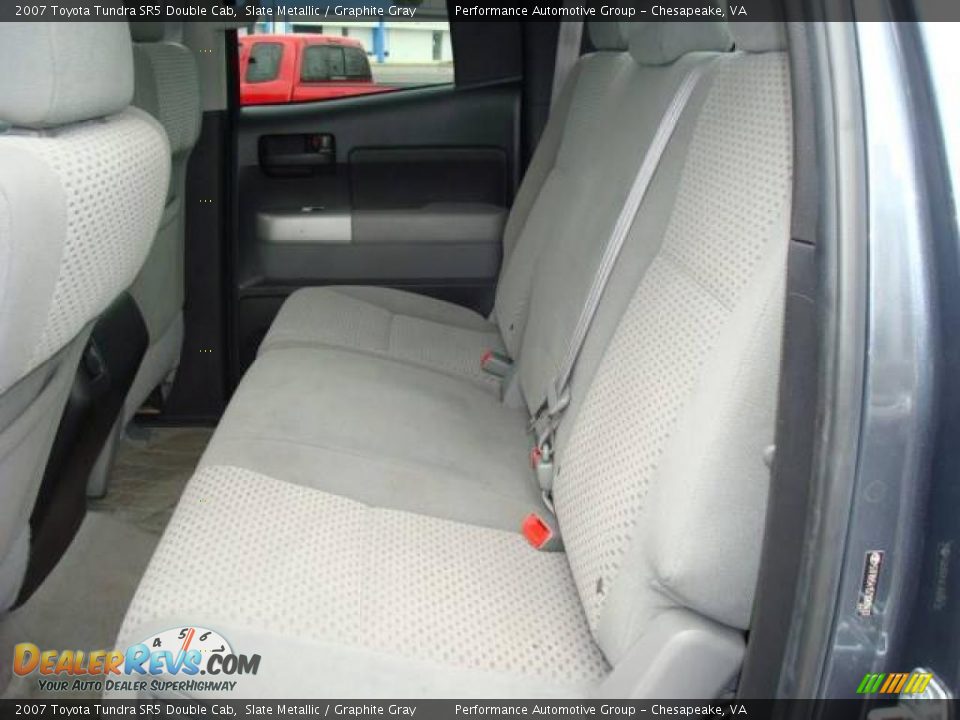 2007 Toyota Tundra SR5 Double Cab Slate Metallic / Graphite Gray Photo #12