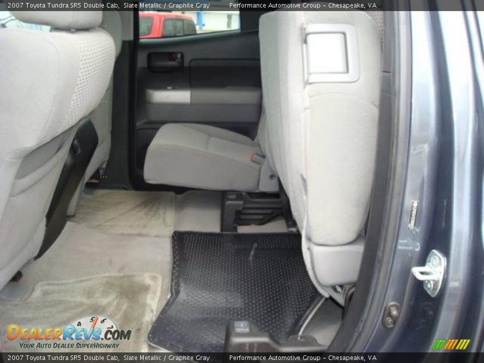2007 Toyota Tundra SR5 Double Cab Slate Metallic / Graphite Gray Photo #13