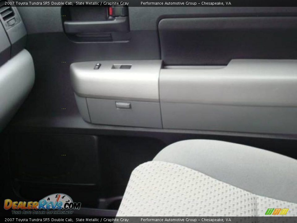 2007 Toyota Tundra SR5 Double Cab Slate Metallic / Graphite Gray Photo #24
