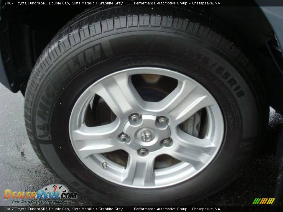 2007 Toyota Tundra SR5 Double Cab Slate Metallic / Graphite Gray Photo #27