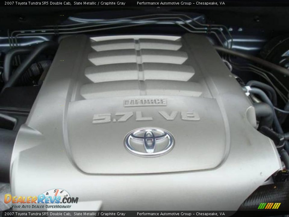 2007 Toyota Tundra SR5 Double Cab Slate Metallic / Graphite Gray Photo #29