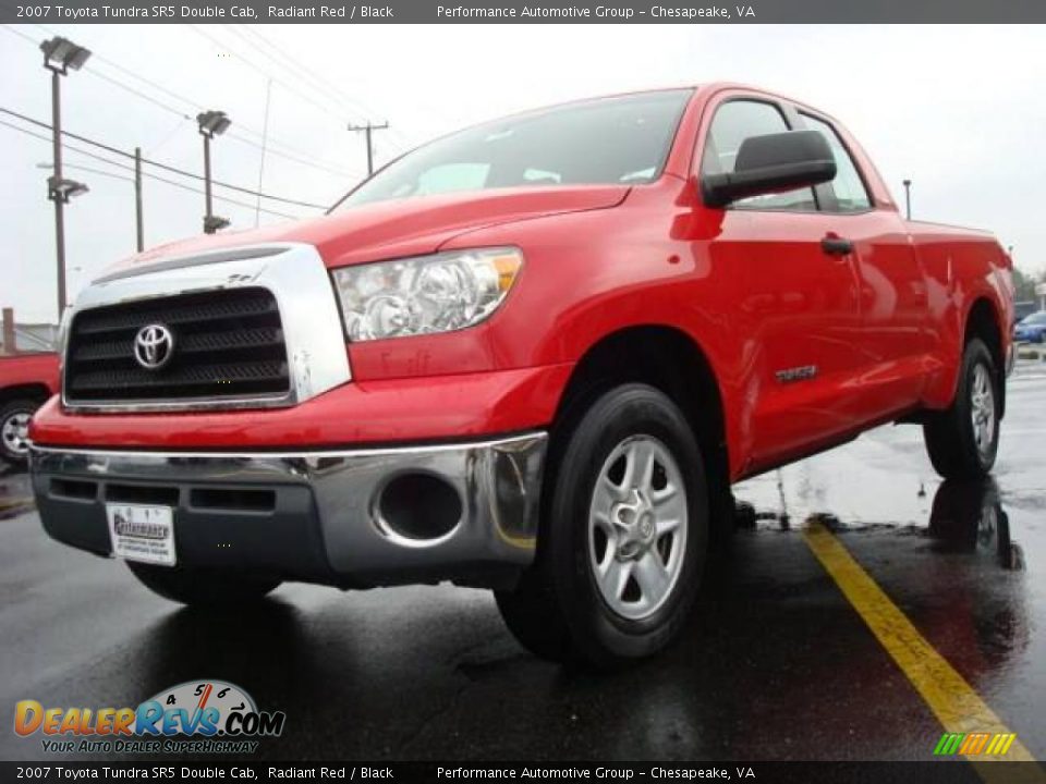 2007 Toyota Tundra SR5 Double Cab Radiant Red / Black Photo #1