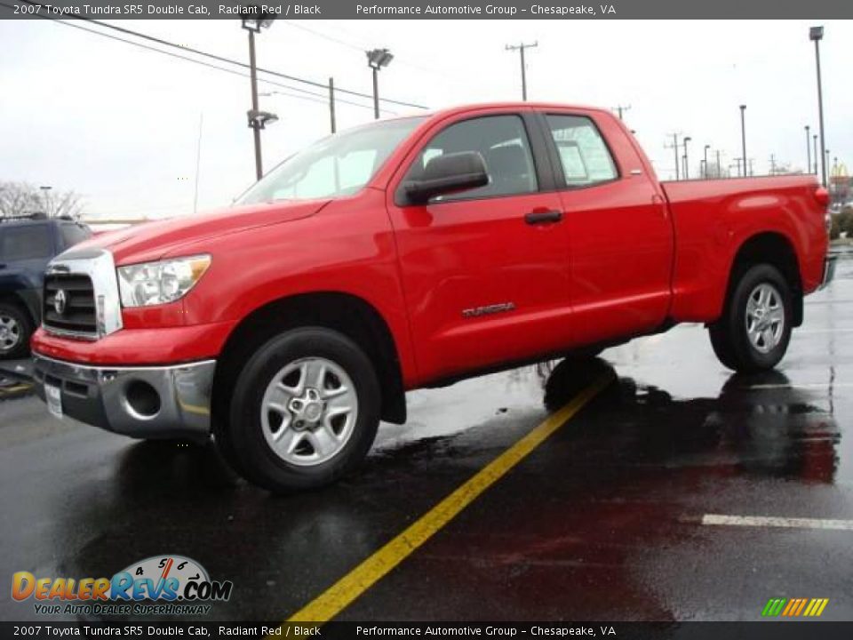 2007 Toyota Tundra SR5 Double Cab Radiant Red / Black Photo #2