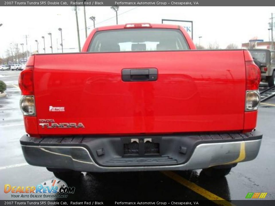 2007 Toyota Tundra SR5 Double Cab Radiant Red / Black Photo #5