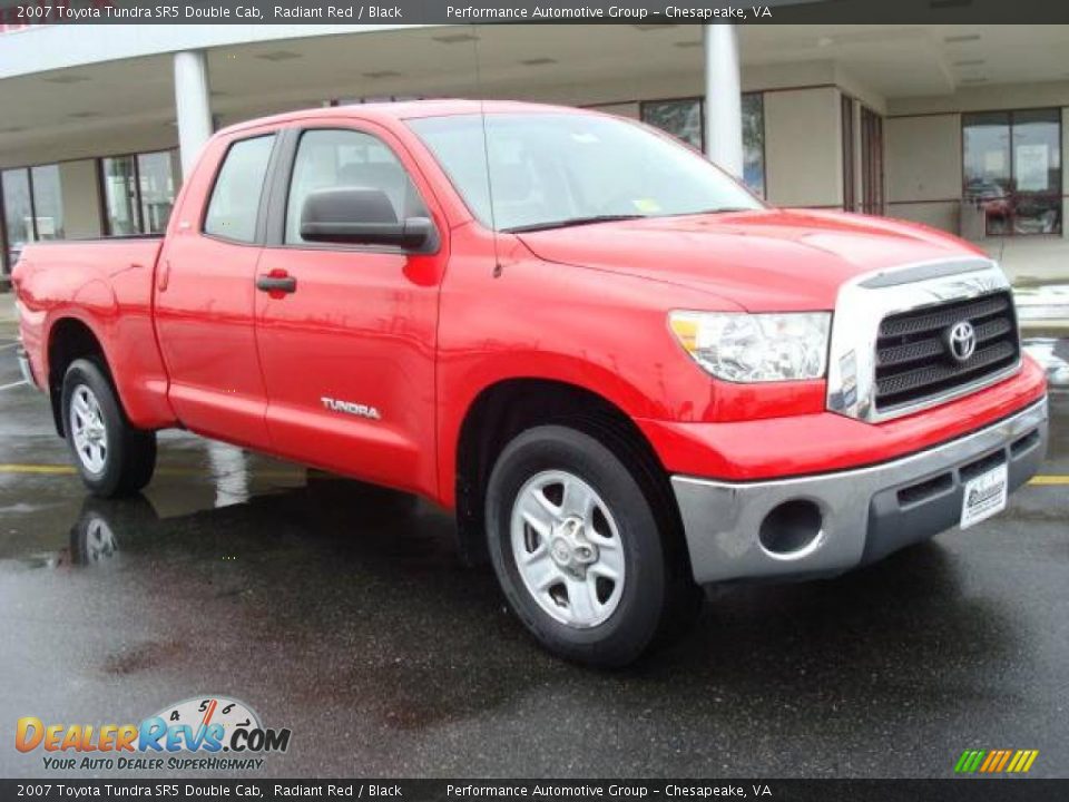 2007 Toyota Tundra SR5 Double Cab Radiant Red / Black Photo #8