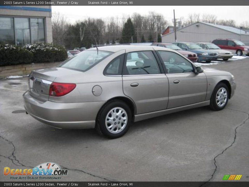 2003 Saturn L Series L200 Sedan Pewter / Gray Photo #3