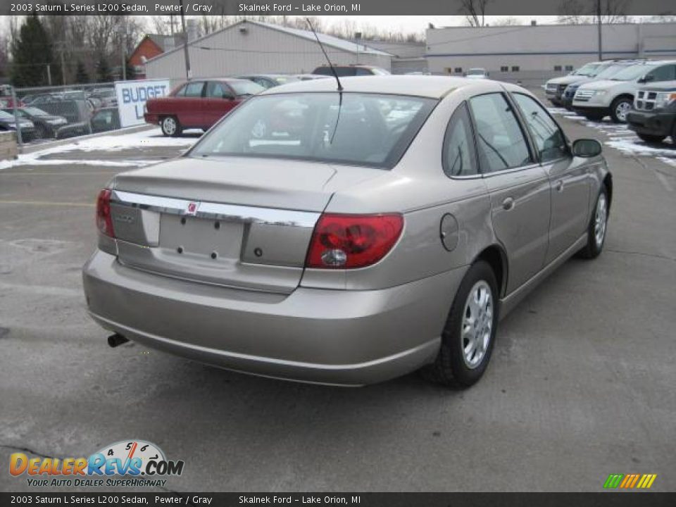 2003 Saturn L Series L200 Sedan Pewter / Gray Photo #4