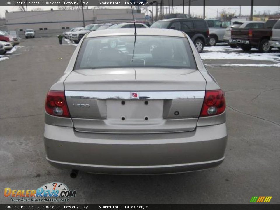 2003 Saturn L Series L200 Sedan Pewter / Gray Photo #5