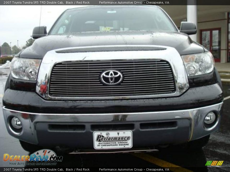 2007 Toyota Tundra SR5 TRD Double Cab Black / Red Rock Photo #9