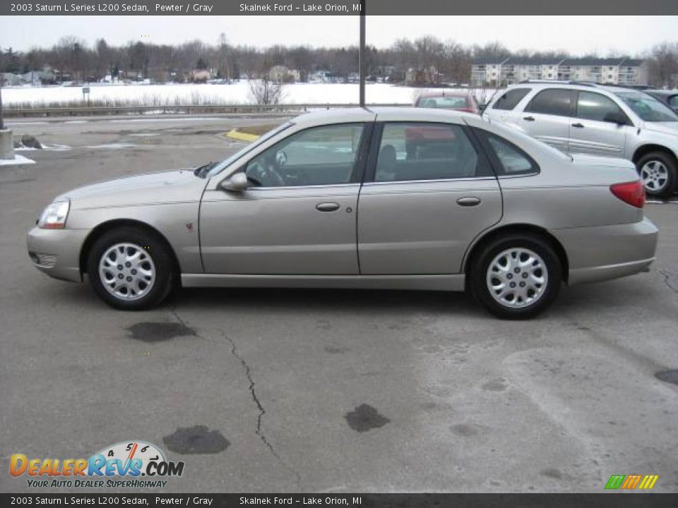 2003 Saturn L Series L200 Sedan Pewter / Gray Photo #8
