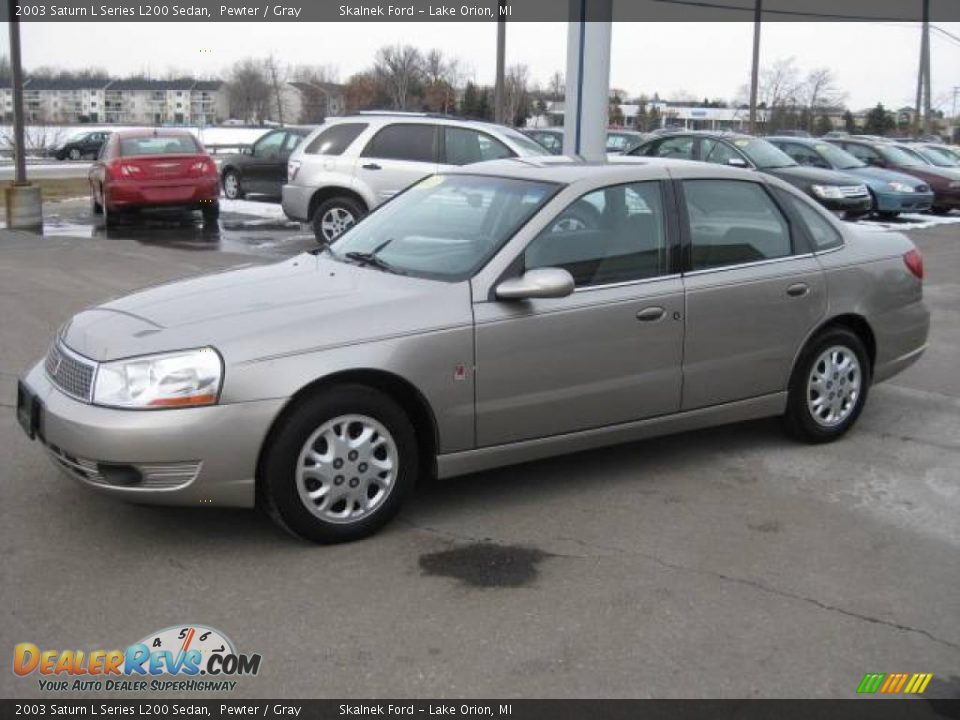 2003 Saturn L Series L200 Sedan Pewter / Gray Photo #9