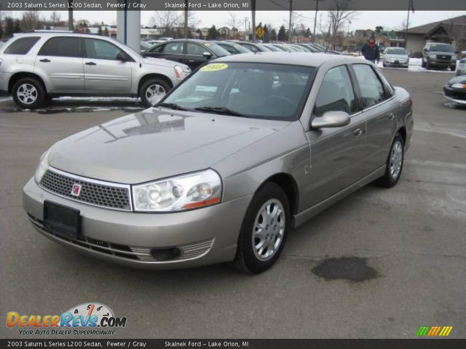 2003 Saturn L Series L200 Sedan Pewter / Gray Photo #10
