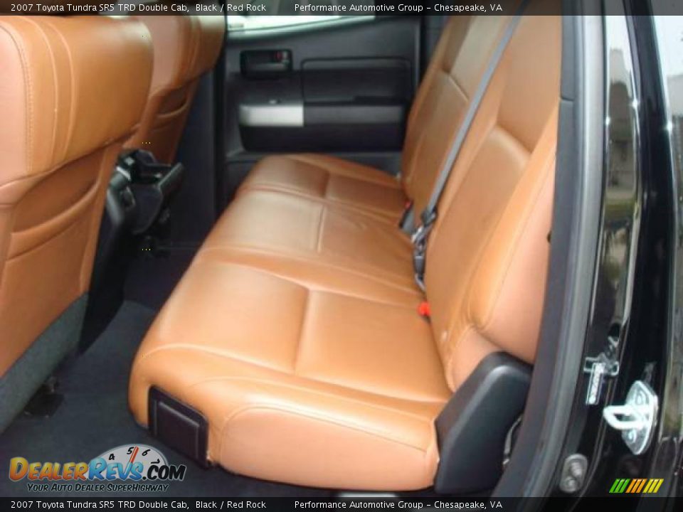 2007 Toyota Tundra SR5 TRD Double Cab Black / Red Rock Photo #11