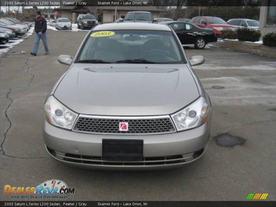 2003 Saturn L Series L200 Sedan Pewter / Gray Photo #11