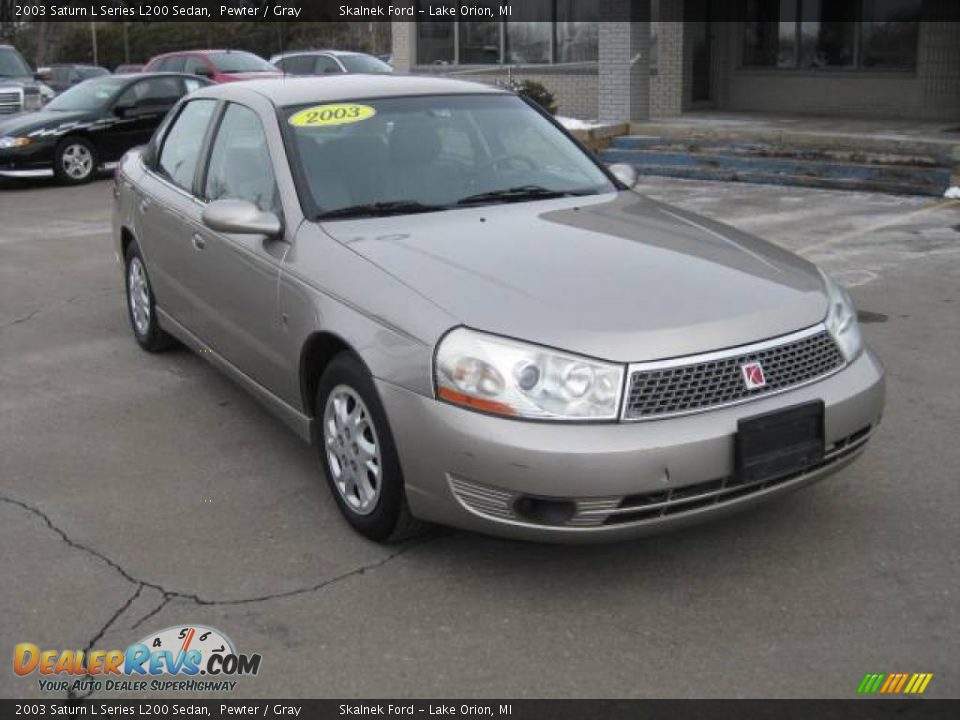 2003 Saturn L Series L200 Sedan Pewter / Gray Photo #12