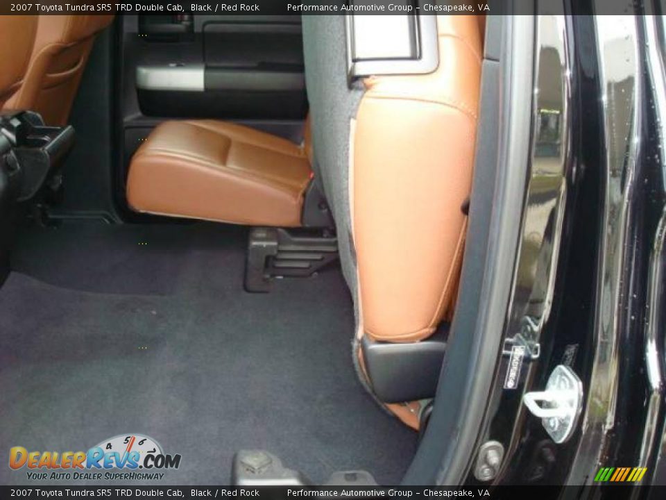 2007 Toyota Tundra SR5 TRD Double Cab Black / Red Rock Photo #12