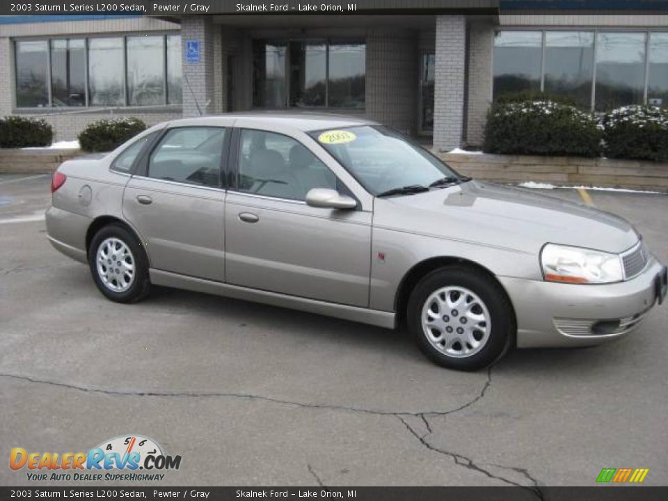 2003 Saturn L Series L200 Sedan Pewter / Gray Photo #13