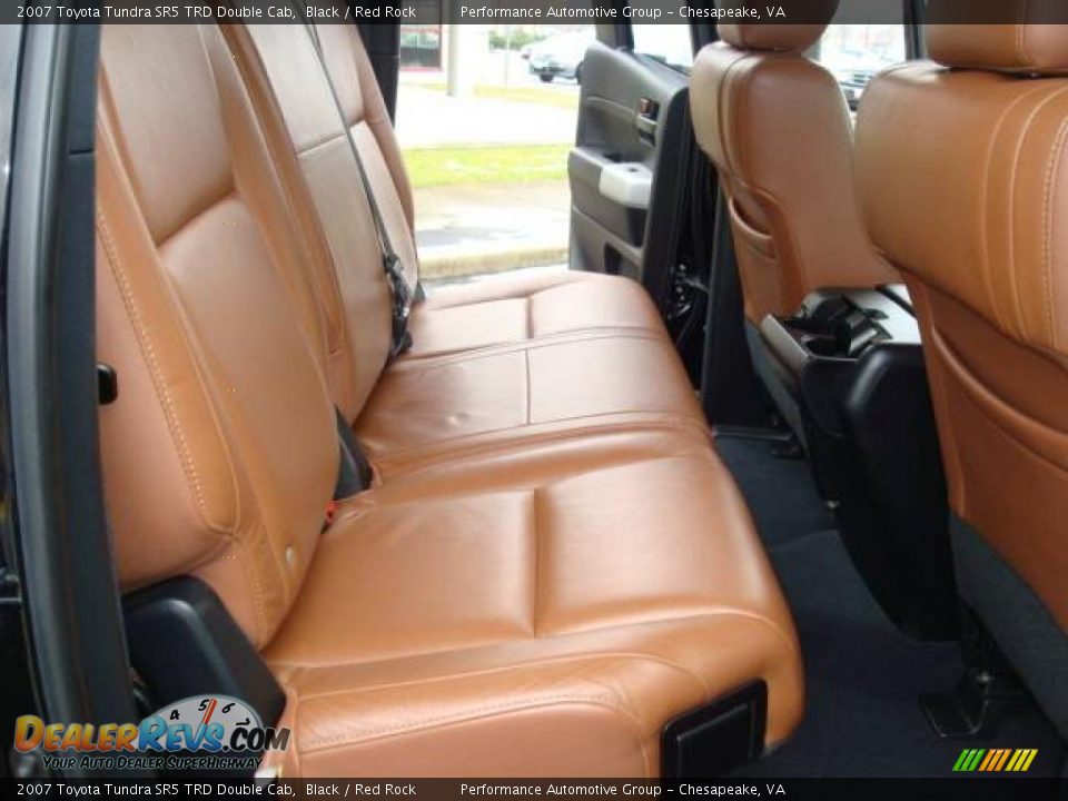 2007 Toyota Tundra SR5 TRD Double Cab Black / Red Rock Photo #13