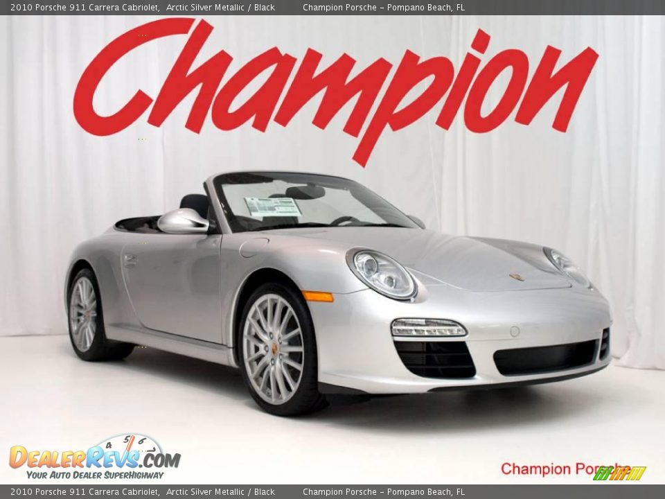 2010 Porsche 911 Carrera Cabriolet Arctic Silver Metallic / Black Photo #1