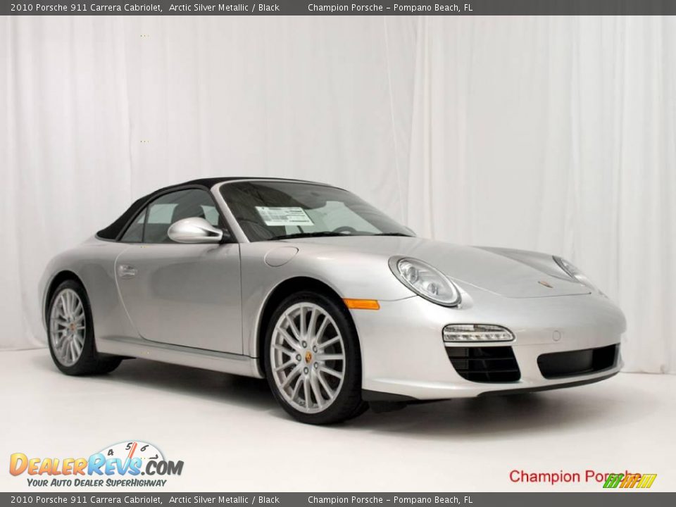 2010 Porsche 911 Carrera Cabriolet Arctic Silver Metallic / Black Photo #3