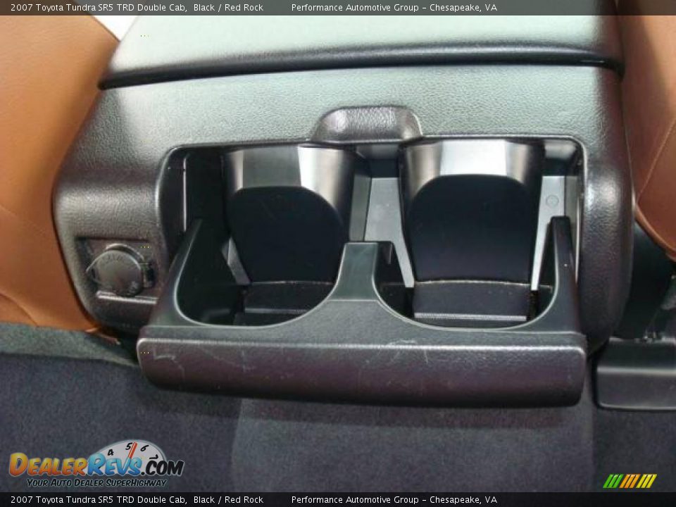 2007 Toyota Tundra SR5 TRD Double Cab Black / Red Rock Photo #16
