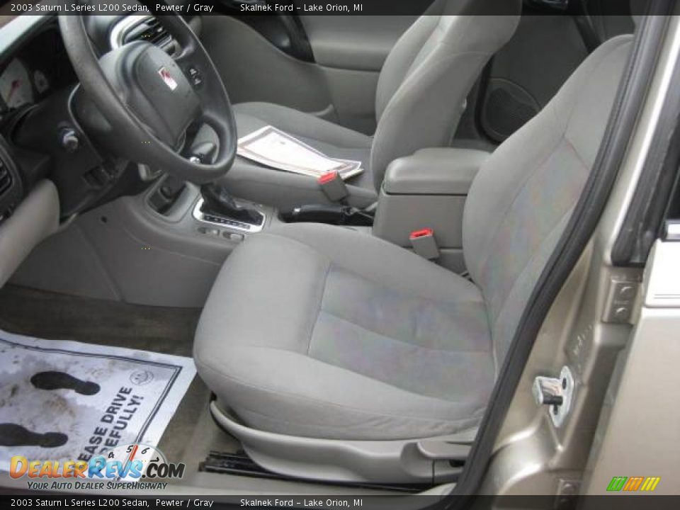 2003 Saturn L Series L200 Sedan Pewter / Gray Photo #21